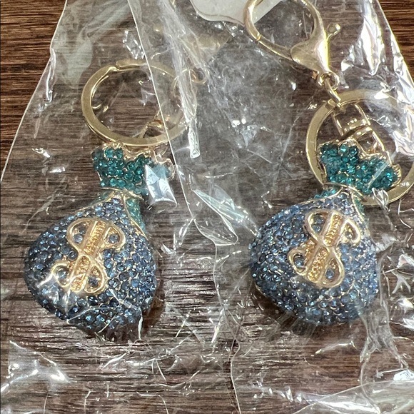 Money Bags Keychain Set. Law of Attraction anyone? - Picture 2 of 5